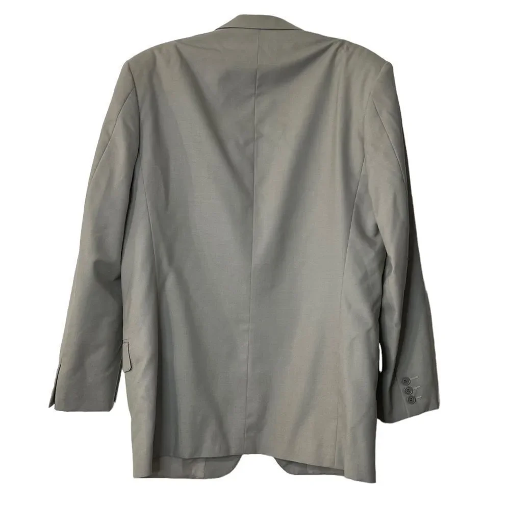 Marciano‎ mens suit jacket sport coat blazer gray 100% wool mens US sz 40-42R
